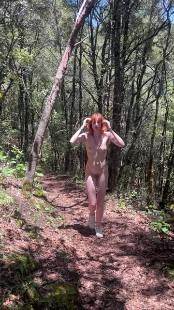 natural outdoor solo redhead natural tits petite amateur 