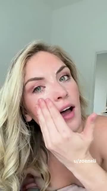 onlyfans blonde facial cumshot hot video