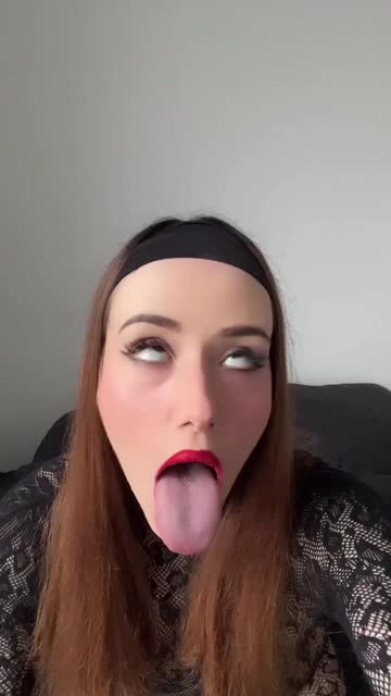 tongue fetish long tongue ahegao nsfw video