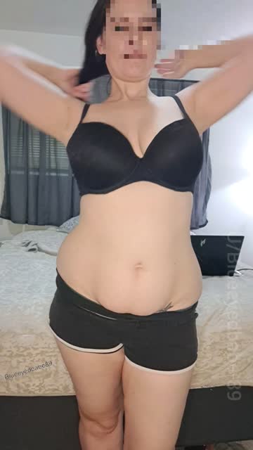brunette thong big tits natural tits chubby porn video