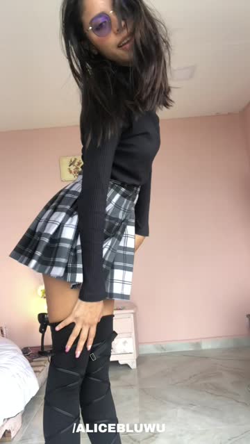 heels knee high socks teen schoolgirl latina skirt sex video