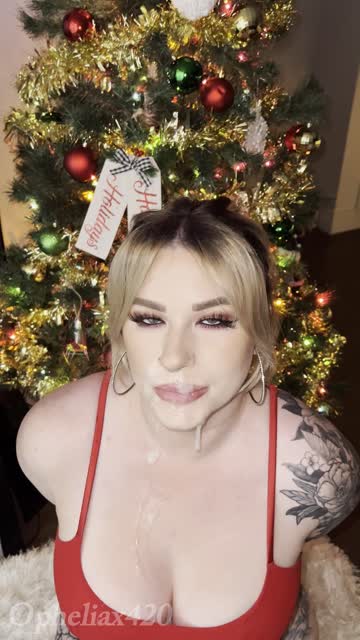 cumslut christmas cum cute huge load amateur sex video