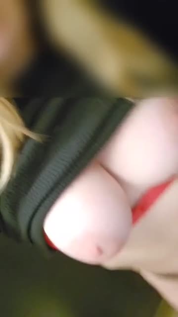amateur exhibitionism exhibitionist real couple blonde tits public 