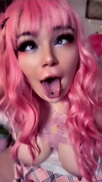 tongue fetish ahegao bbw drooling spit amateur pink hair free porn video