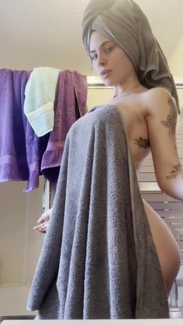 tattoo titty drop pierced shower 