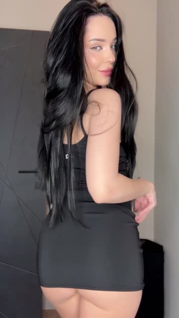 dress secretary brunette hot video