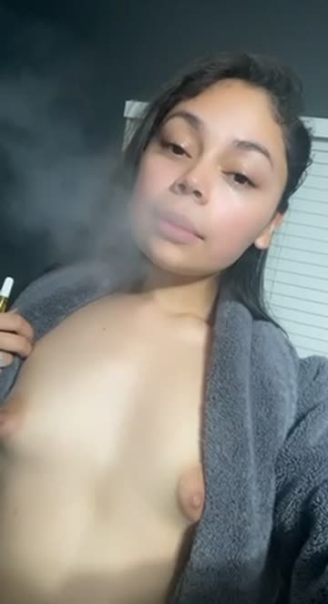 nude smoking small tits free porn video