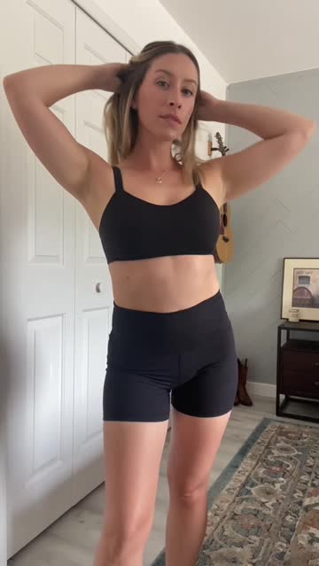 blonde neighbor sports bra cute sneakers porn video
