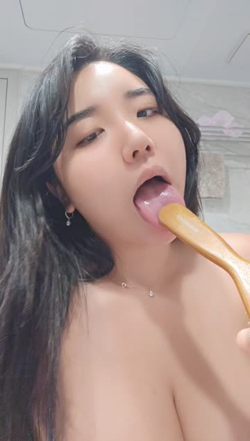 boobs tease teasing sucking korean big tits 