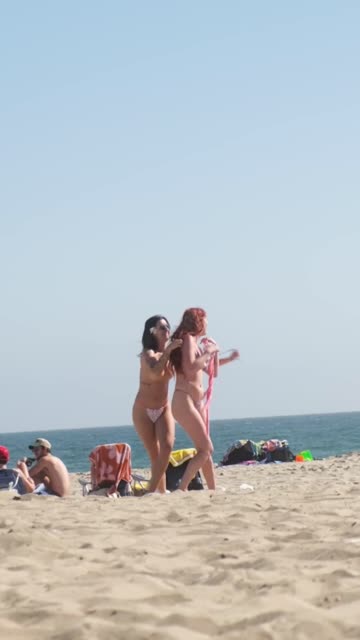 beach nude public nsfw video