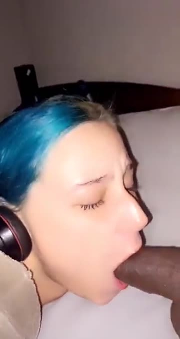 sucking bbc white girl amateur homemade big dick cock hot video
