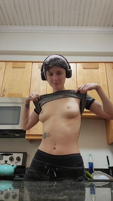 bouncing tits tattoo boobs 