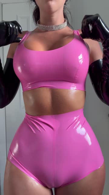 latex latex gloves oiled oil 