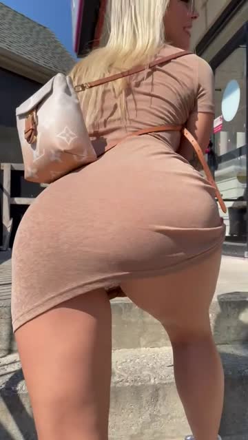 flashing blonde pussy outdoor public upskirt free porn video