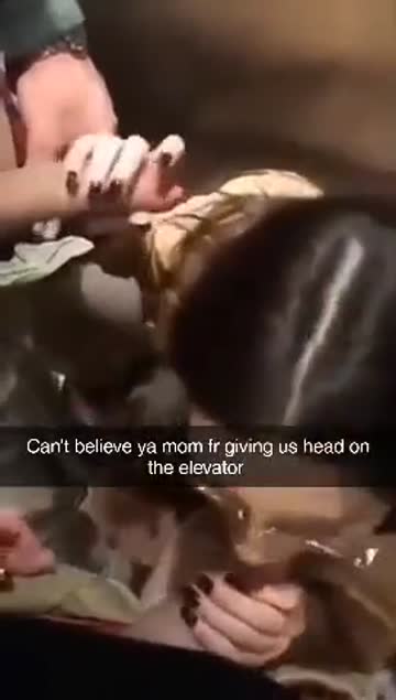 public mom deepthroat elevator bull double blowjob 