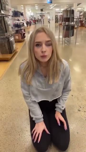 blonde cute public free porn video