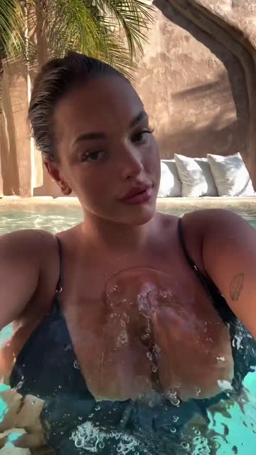 pool big tits bikini 