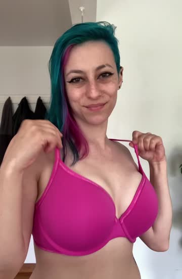 cute nsfw huge tits boobs blue hair babe porn video