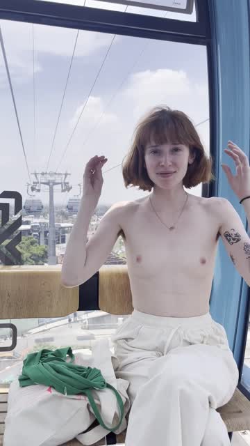 redhead small tits exhibitionism exhibitionist free porn video