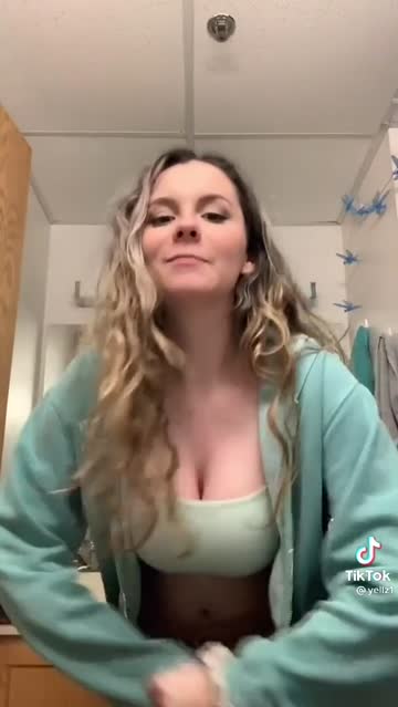 cute busty big tits hot video
