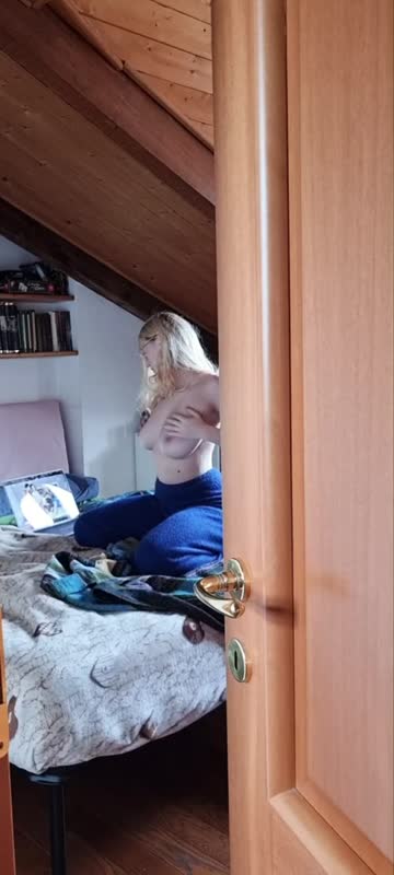 blonde big tits voyeur free porn video