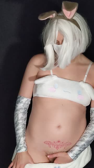 cute cosplay tattoo bunny pale mask masturbating sex video