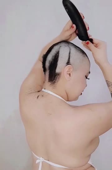 shaved amateur short hair 