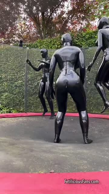 catsuit funny latex gloves mask sex video