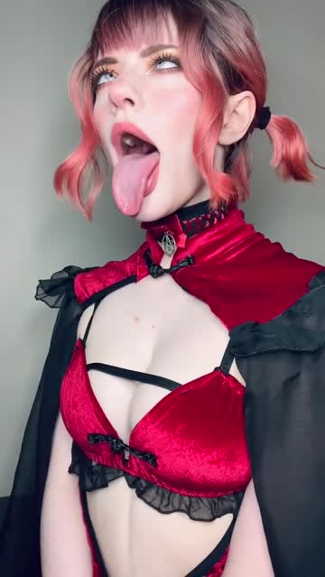 ahegao long tongue tongue fetish free porn video