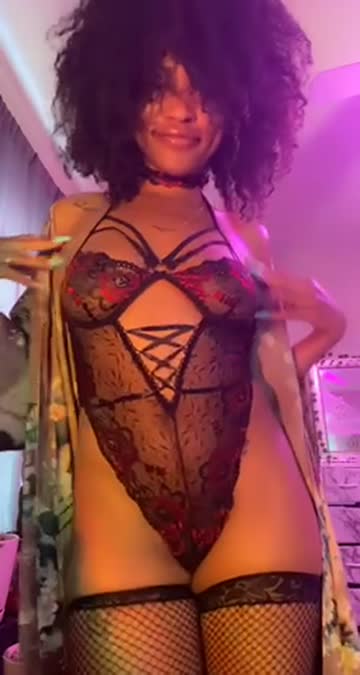 lingerie ebony ass porn video