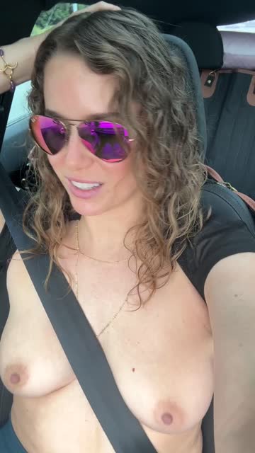tits natural tits bouncing tits exhibitionist car exhibitionism xxx video