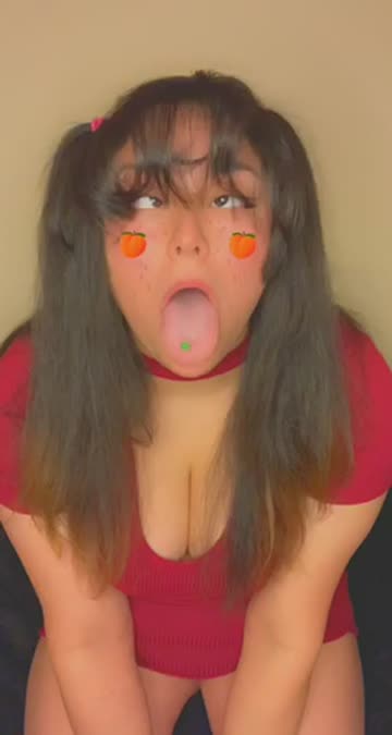 ahegao brunette pigtails latina chubby nsfw video