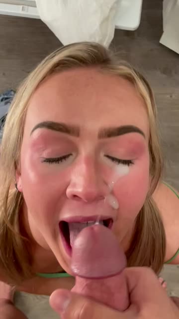 cum cumshot blowjob blonde free porn video