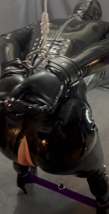latex bondage sissy nsfw video