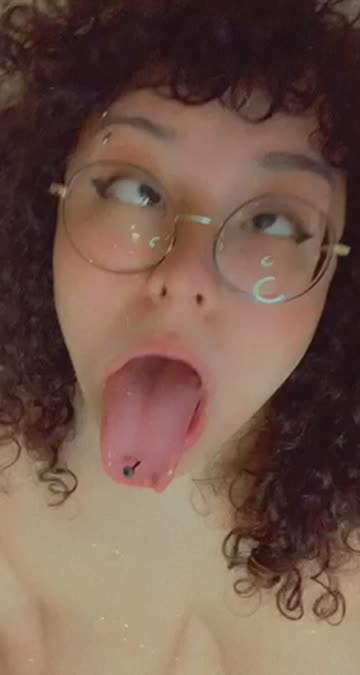 thick chubby ahegao piercing glasses 