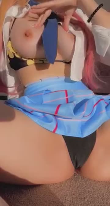 big tits schoolgirl cosplay nsfw video