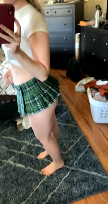 cute ass skirt hot video