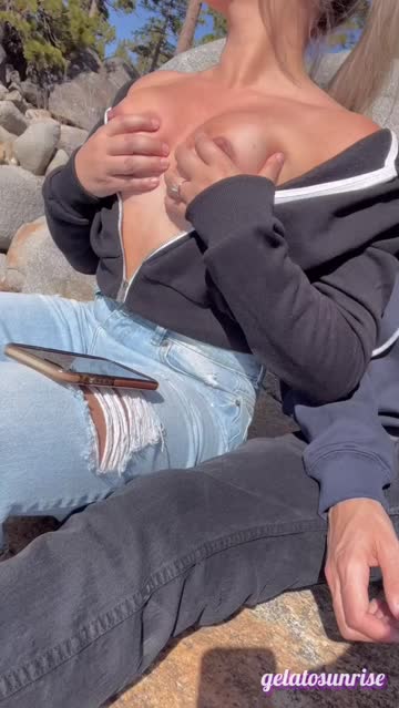 outdoor tits flashing exhibitionism free porn video