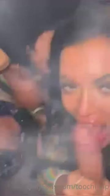double blowjob nightclub foursome sucking hot video