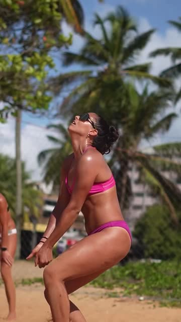 sport fit chicks fitness athlete beach free porn video