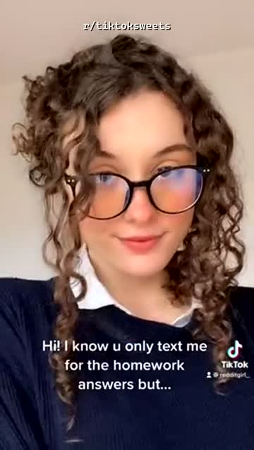 tiktok glasses cute hot video
