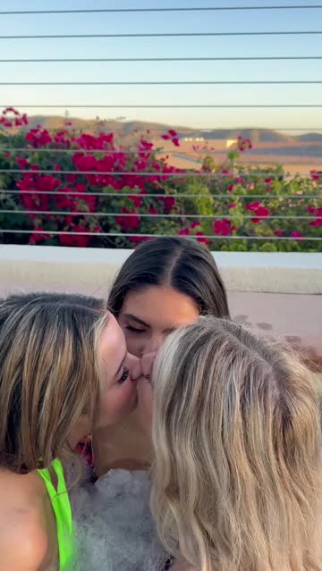 group sex threesome outdoor lesbian hot tub public kissing porn video