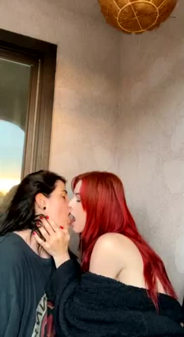 sensual lesbian french kissing free porn video