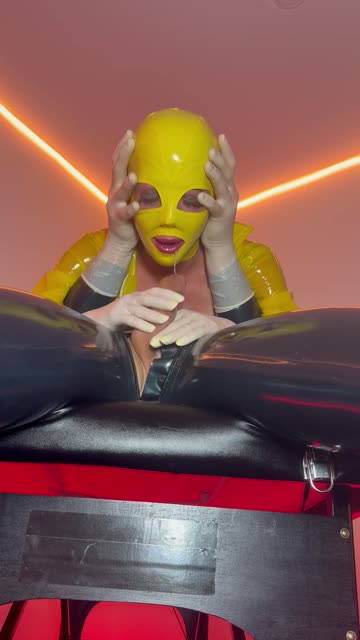 rubber latex gloves facesitting latex sex video
