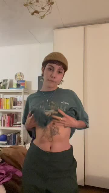 brunette tomboy boobs nsfw video