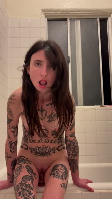 dildo tattooed alternative alt tattoo nsfw video