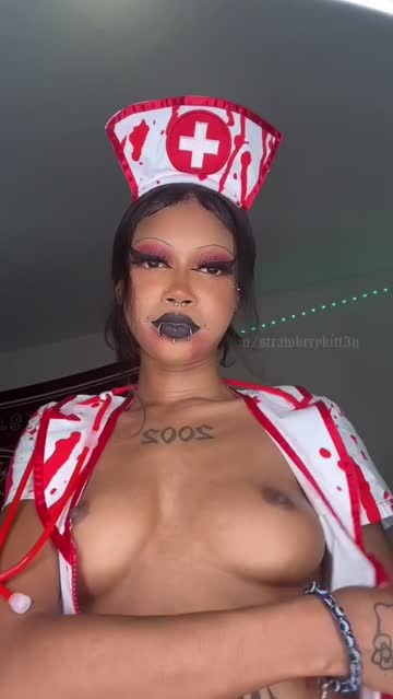 ebony tits nurse goth 