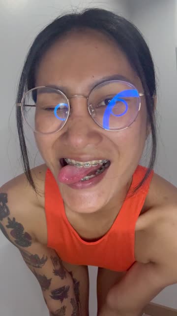 braces glasses asian 