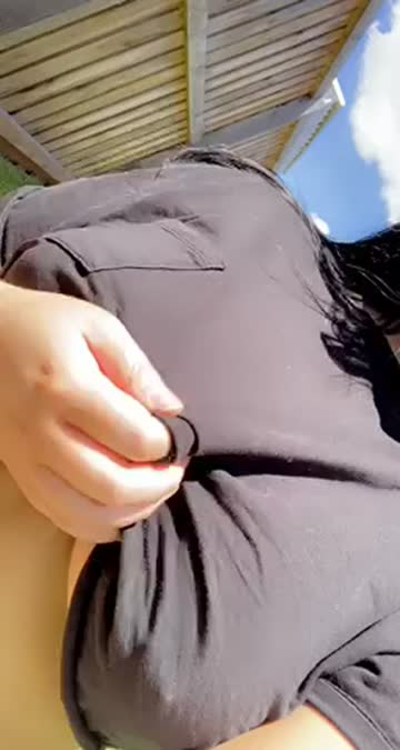 titty drop flashing outdoor big tits sex video