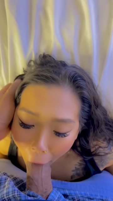 blowjob homemade eye contact asian nsfw video
